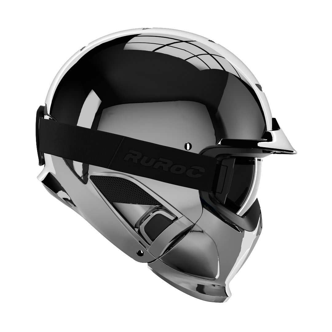 Lots of Powder | Ruroc | Helmets | RG1-DX Chrome Asian Fit Lots of Powder | Ruroc | Helmets | RG1-DX Chrome Asian Fit