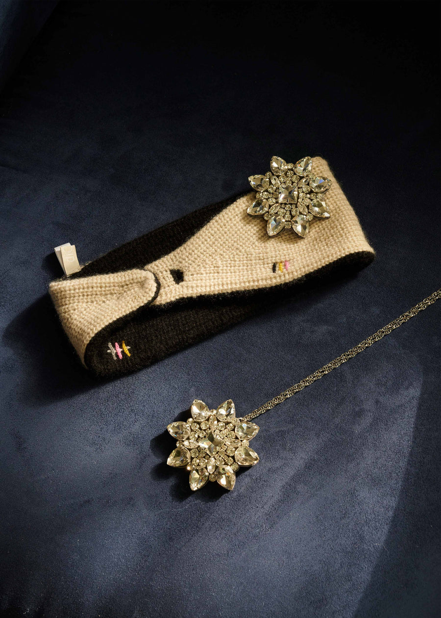 The 2 Ways Handmade Gemstone Brooch Necklace