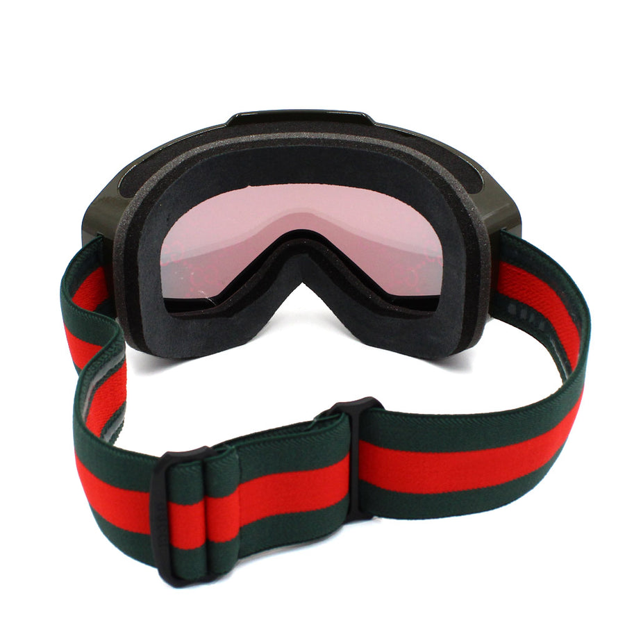 Gucci Ski Goggles in Shiny Green Injected