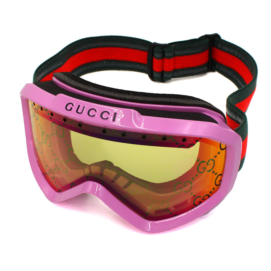 Gucci Ski Goggles in Shiny Pink Injected