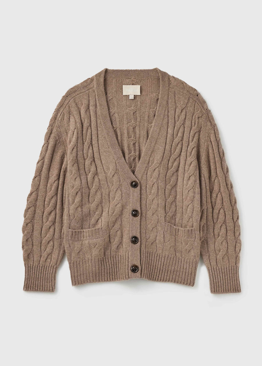 Franz Unisex Cable-knit Cardigan