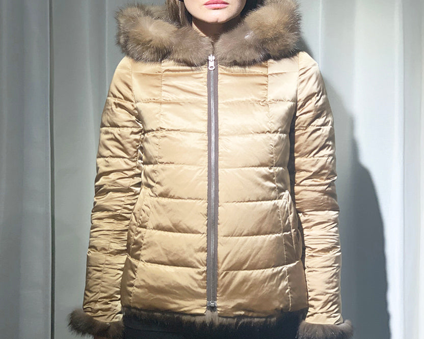 Russian Hooded Sable Jacket